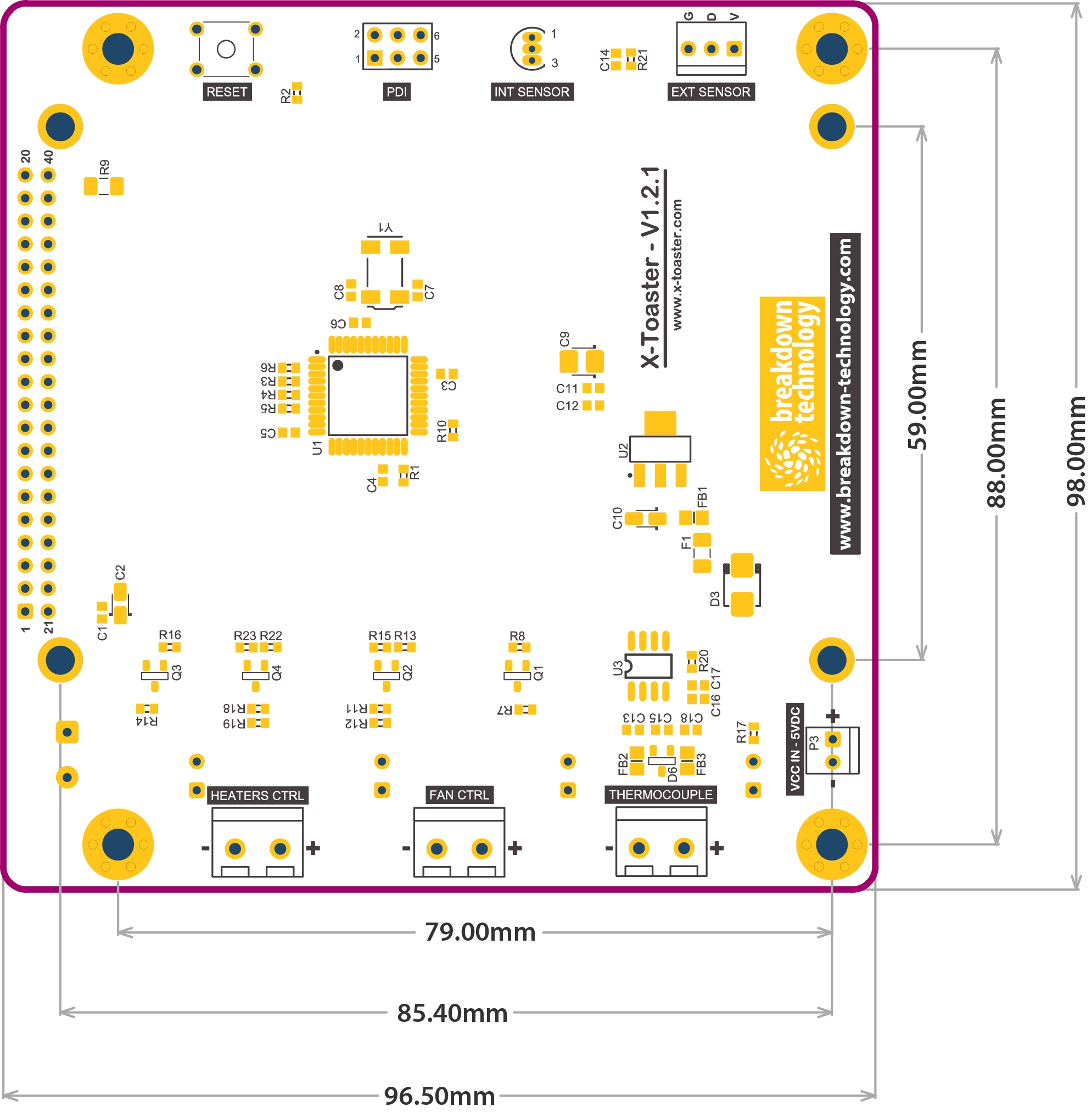 Board Layout - Top