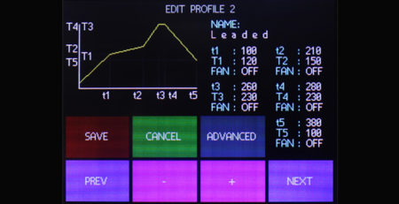 reflow-oven-user-interface